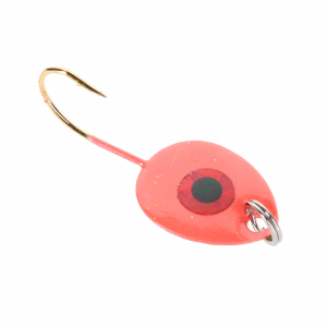 Image of JB Lures Gem-N-Eye Gold Back Series Jig | Neon-Red; 6