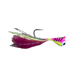 Image of JB Lures Tungsten Feather Jig | Pink-Chartreuse; 6