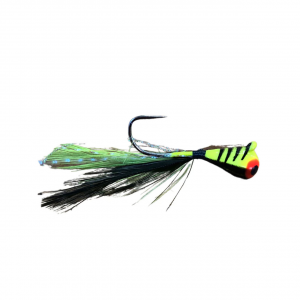 Image of JB Lures Tungsten Feather Jig | Chartreuse-Black; 6