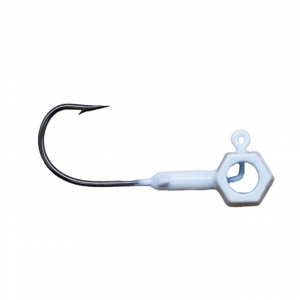 Image of Leland's Lures Crappie Magnet Eyehole Brandon Smith Jig Head | White; 1/4 oz.