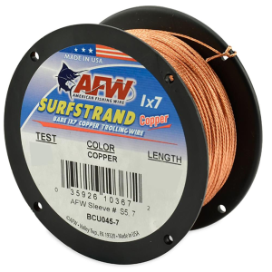 Image of American Fishing Wire Surfstrand 1x7 Copper Trolling Wire | 30 lb.; Copper; 300 ft.