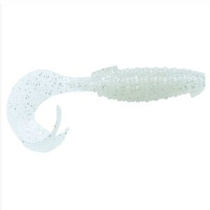Image of Keitech Flapper Grub | Clear Silver Glow; 4 in.
