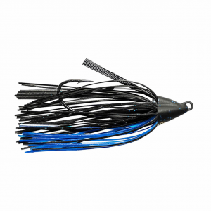Image of Keitech Swing Swimmer Swim Jig | Black Blue Flake; 3/8 oz.