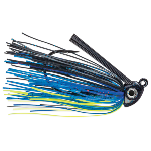 Image of VMC Heavy Duty Swim Jig | Electric Blue Chartreuse; 1/2 oz.