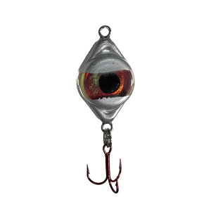 Image of Fish Daddy Dirty Bomb Silver Spoon | Blinking Red; 1/16 oz.