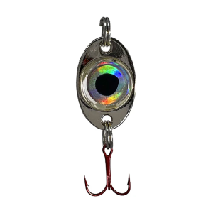 Image of Fish Daddy Dirty Bomb Silver Spoon | Blinking Blue; 1/8 oz.