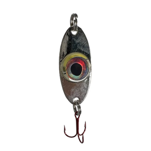 Image of Fish Daddy Dirty Bomb Silver Spoon | Blinking Green; 1/4 oz.