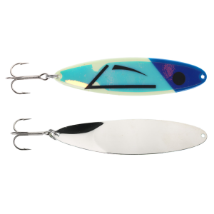 Image of Moonshine Moonmaster Magnum Trolling Spoon | RV Blue Flounder