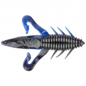 Image of YUM Scutter Bug Soft Bait | Black Berry Sapphire; 4 in.