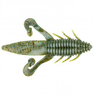 Image of YUM Scutter Bug Soft Bait | Green Pumpkin Blue; 4 in.