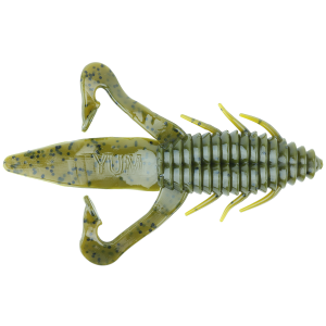 Image of YUM Scutter Bug Soft Bait | Green Pumkin; 3 in.