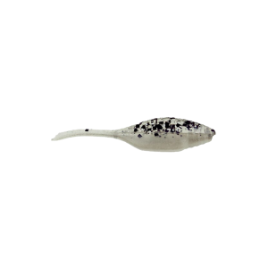 Image of Panfish Assassin Tiny Shad | Salt & Pepper Silver Phantom; 1 1/2 in.