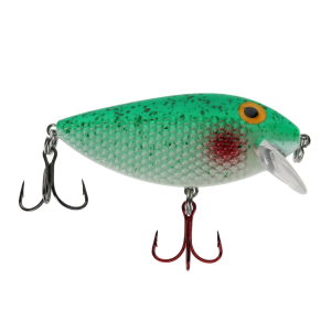 Image of Ice Strong Killer Fish Shallow Diver | Green Glow Splatter UV; 2 3/4 in.