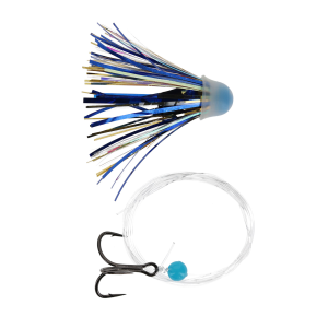 Image of Ice Strong Too Strong Premium Mini Trolling Flies | Blue Gold Ice