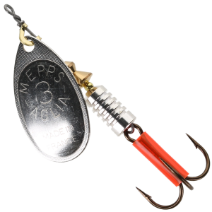 Image of Mepps Plain Aglia Spinner | Custom Color - Chrome Minnow; 1/6 oz.