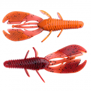 Image of Xcite Baits Raptor Tail Jr. Craw | Fire Craw; 4 in.