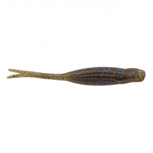 Image of X Zone Lures Scented Stealth Minnow | Green Pumpkin Blue Flake; 2 3/4 in.