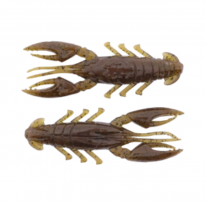 Image of X Zone Lures Scented Stealth Craw | Green Pumpkin Black Flake; 2 1/2 in.