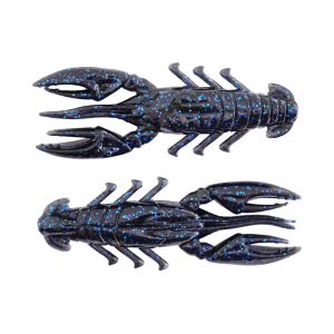 Image of X Zone Lures Scented Stealth Craw | Black Blue Flake; 2 1/2 in.