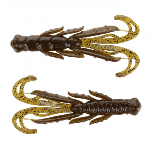 Image of X Zone Lures Scented Stealth Creature | Green Pumpkin Black Flake; 2 3/4 in.