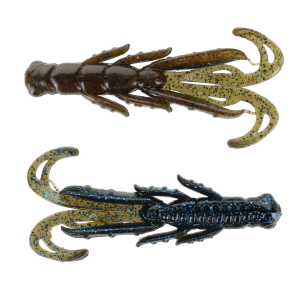 Image of X Zone Lures Scented Stealth Creature | Black Blue Flake/Green Pumpkin Laminate; 2 3/4 in.