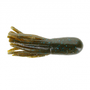Image of X Zone Lures Scented Stealth Tube | Green Pumpkin Blue Flake; 2 1/4 in.