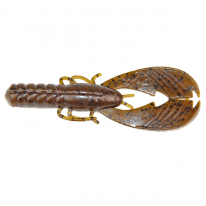 Image of X Zone Lures Pro Series Muscle Back Craw | Green Pumpkin Black Flake; 4 in.