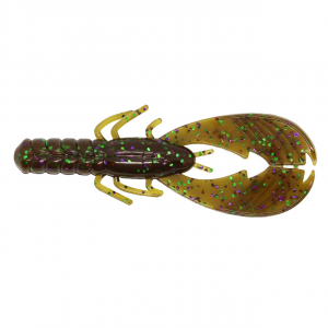 Image of X Zone Lures Pro Series Muscle Back Craw | Green Pumpkin Purple Green; 4 in.