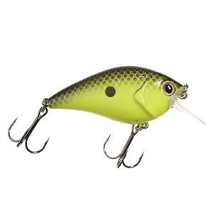 Image of Xcite Baits XB-1 Rattling Squarebill Crankbait | Chartreuse Black Back; 2 1/4 in.