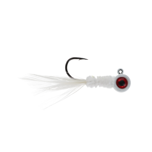 Image of Kane's Big Eye Handtied Hair Jig | Frosty; 1/32 oz.