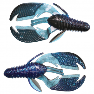 Image of Xcite Baits Raptor Tail Chunk | Midnight Flash; 3 in.