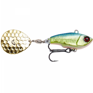 Image of Savage Gear Fat Tail Spin Crankbait | Emerald Shiner; 3/4 oz.