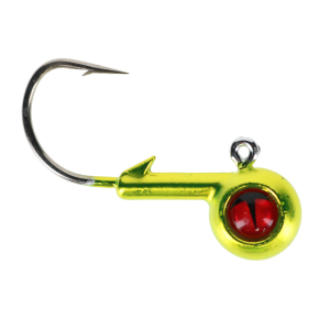 Image of Northland Tungsten Short Shank Jig Head | Metallic Chartreuse; 1/4 oz.