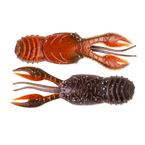 Image of Great Lakes Finesse Juvy Craw | Brown Purple Orange Belly