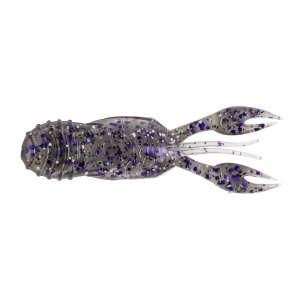 Image of Great Lakes Finesse Juvy Craw | Smoke Clear Purple Flake