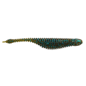 Image of Great Lakes Finesse Drop Minnow | Green Pumpkin Blue; 3 1/4 in.