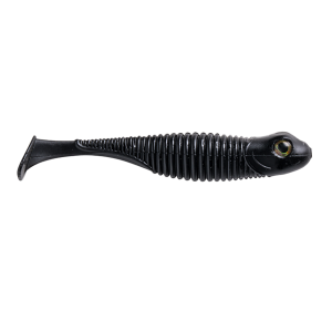 Image of Great Lakes Finesse Dropkick Shad | Matte Black; 2 3/4 in.