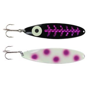 Image of Moonshine Moonmaster Magnum Trolling Spoon | Exclusive Color - Dotted Raspberry Carbon