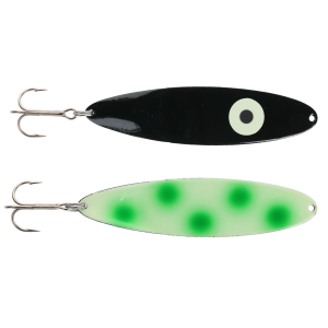 Image of Moonshine Moonmaster Magnum Trolling Spoon | Exclusive Color - Green Dot Carbon 14