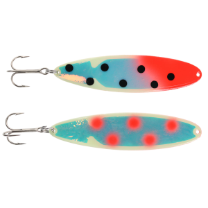 Image of Moonshine Moonmaster Magnum Trolling Spoon | Exclusive Color - Dotted UV Bloody Nose