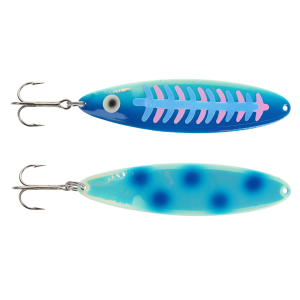 Image of Moonshine Moonmaster Magnum Trolling Spoon | Exclusive Color - Dotted UV Blue Alewife