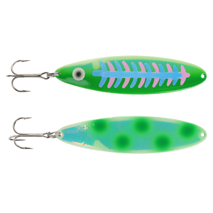 Image of Moonshine Moonmaster Magnum Trolling Spoon | Exclusive Color - Dotted UV Green Alewife