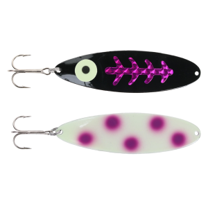 Image of Moonshine Moonmaster Standard Trolling Spoon | Exclusive Color - Dotted Raspberry Carbon