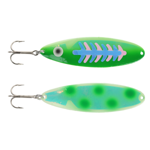 Image of Moonshine Moonmaster Standard Trolling Spoon | Exclusive Color - Dotted UV Green Alewife