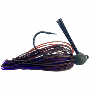 Image of Beast Coast Hand-Tied Tungsten Lil' Magnum Compact Flipping Jig | Stealth PBJ; 3/4 oz.