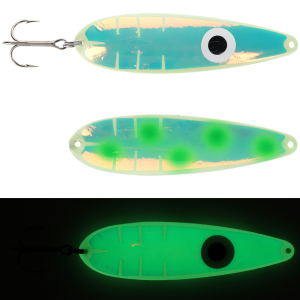 Image of Moonshine Lures Trolling Spoon | Exclusive Color - Dotted UV Double Trouble; 5 in.