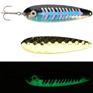 Image of Moonshine Lures Trolling Spoon | Exclusive Color - Gold Alewife; 5 in.