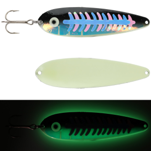 Image of Moonshine Lures Trolling Spoon | Exclusive Color - Glow UV Alewife; 5 in.