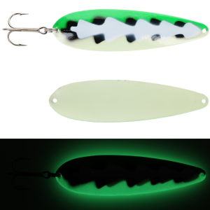 Image of Moonshine Lures Trolling Spoon | Exclusive Color - Glow NBK; 5 in.