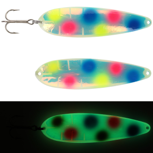 Image of Moonshine Lures Trolling Spoon | Exclusive Color - Double UV Wonderbread; 4 in.